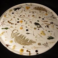 Round ash and epoxy tabletop — photo 3