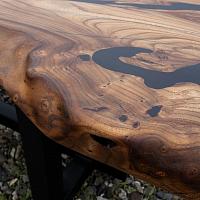 Long cypress dining table — photo 2