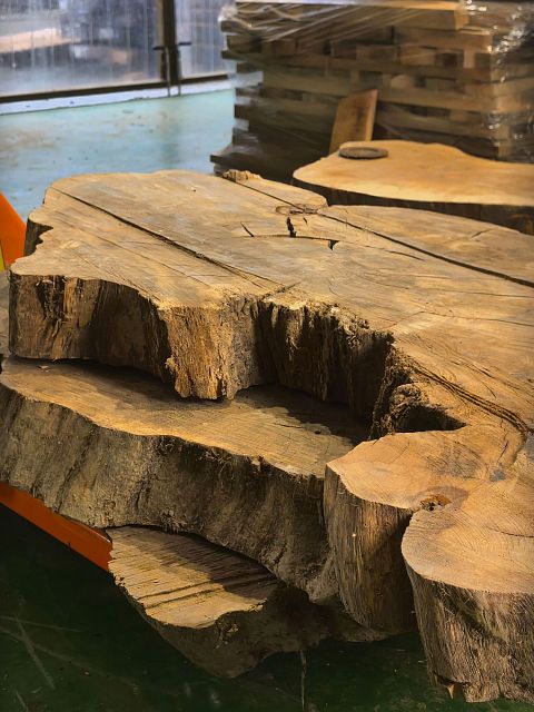 English oak slab