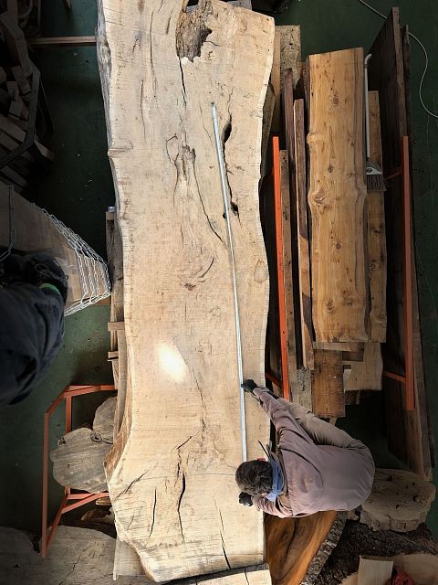 English oak slab