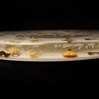 Round ash and epoxy tabletop — photo 2